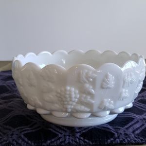 Vintage milk glass bowl